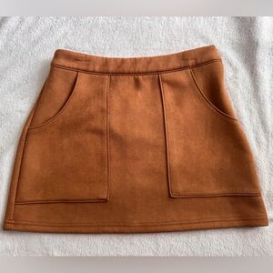 Gypsy Rose Suede Mini Skirt with Pockets